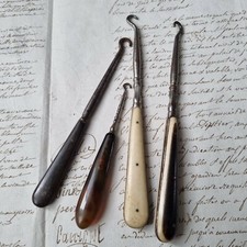 Lot de 4 Tire Lacet Crochet Bottine Napoléon III Victorian 4 Pieces