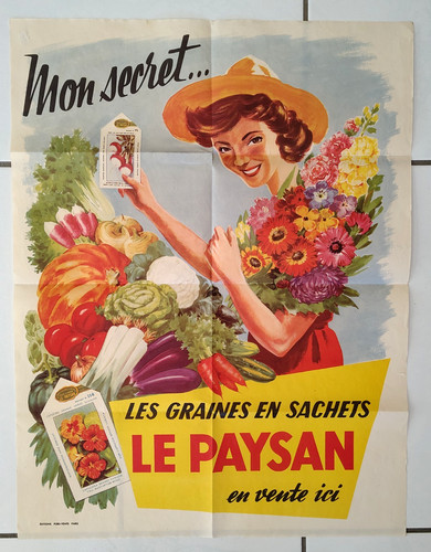 Affiche originale ancienne - , "le