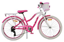 Joli vélo pour enfants Volare - filles - 24 pouces - rose - 7 vitesses