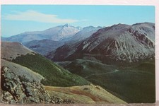 Colorado CO Rocky Mountain National Park Trail Ridge Road Long's Peak Postcard