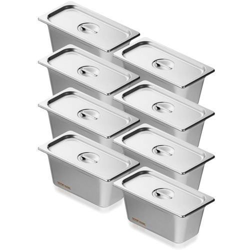 Vevor 8pcs bac gastronorme - 8pcs, gn