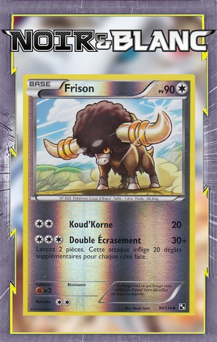 Frison reverse nb01 noir et - frison,