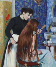 La Coiffure/The Hairstyle | Federico Zandomeneghi | 1895 French Print
