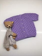 Cardigan enfant fait main 9-12 mois