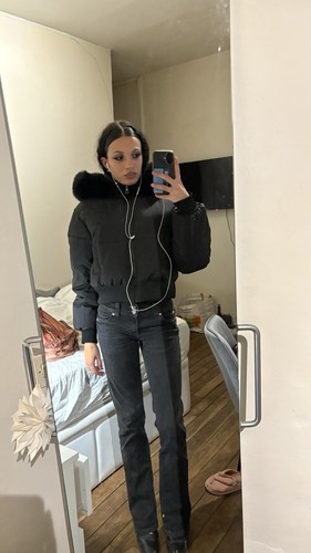 Doudoune femme noire courte - , à