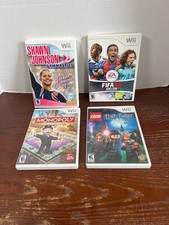 Nintendo Wii Game Bundle: FIFA 08 LEGO Harry Potter Monopoly Shawn Johnson Gymna