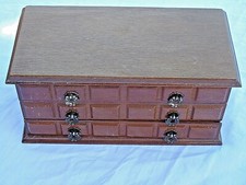 boite à bijoux coffret musical forme meuble commode 2 tiroirs 1couvercle, miroir