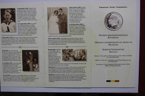 Belgique baudouin médaille - belgique,