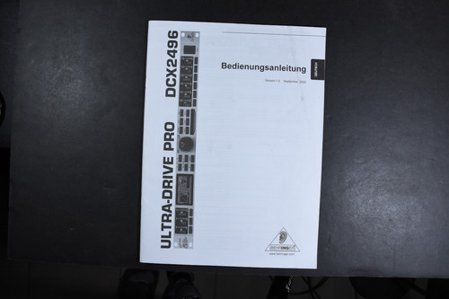 Behringer dcx2496 operating - behringer,