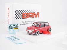 BRM 1/24 Slot car mini cooper rouge & noir