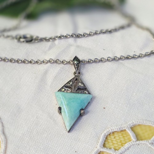 Collier art déco argent - art,