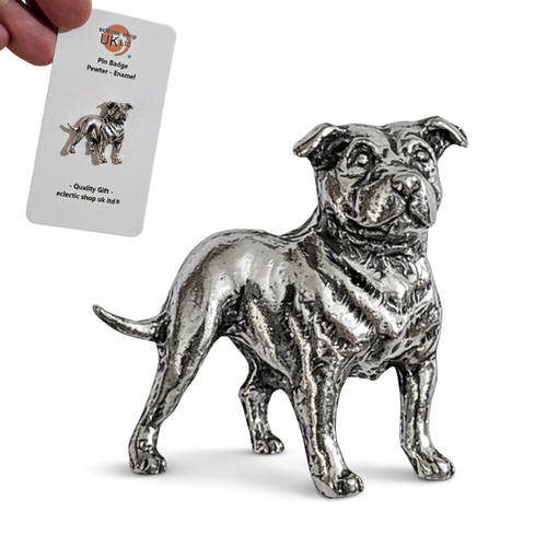 Staffordshire bull terrier pin - staffordshire,