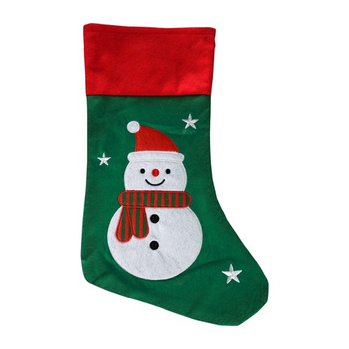 Chaussette noël verte - de, avec