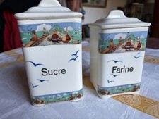 2 Pots À Épices En Faïence