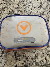 VTech V.Smile Cyber Pocket Learning System W/ Case & 4 Games Tested Works Read
