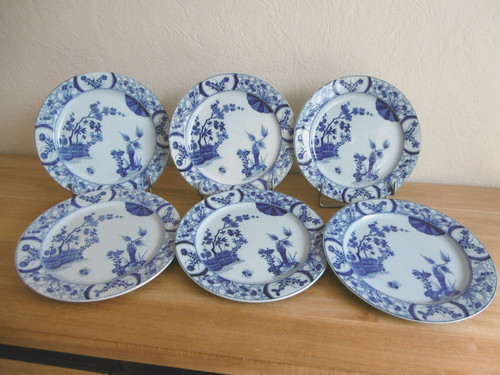 Six assiettes dessert - six,