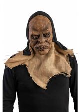 Halloween Jute Masque Épouvantail Adulte Latex Noir Capuche Horreur Effrayant