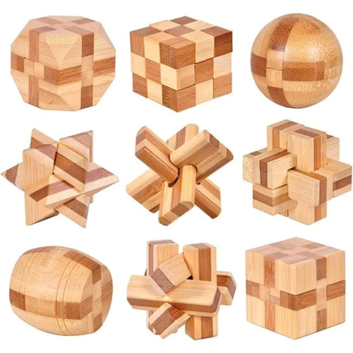Casse tête bois iq - 9,