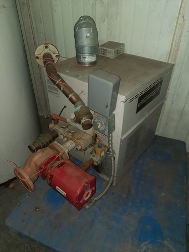 Gas fired hot - gas, boiler