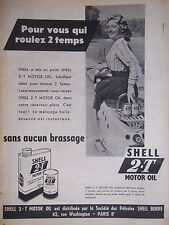 SHELL ADVERTISING DEVELOPED 2-T MOTOR OIL LUBRICANT 2-STROKE ENGINE - SCOOTER