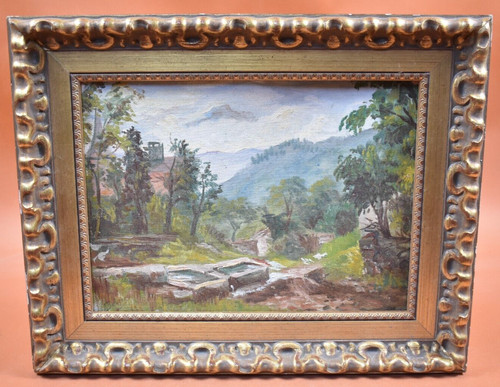 Peinture huile sur - l'huile,