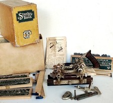ANCIEN RABOT À BOIS STANLEY 55 VINTAGE WOODWORKING TOOL PLANE STANLEY 55