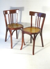 2 Chaises Baumann bicolores de