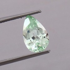 AAA Naturel Flawless Ceylon Vert Parti Saphir Pierre Précieuse Taillée 11x7 MM