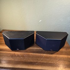 PAIR OF KLIPSCH RS10 SURROUND 50 WATT SPEAKERS - BLACK 