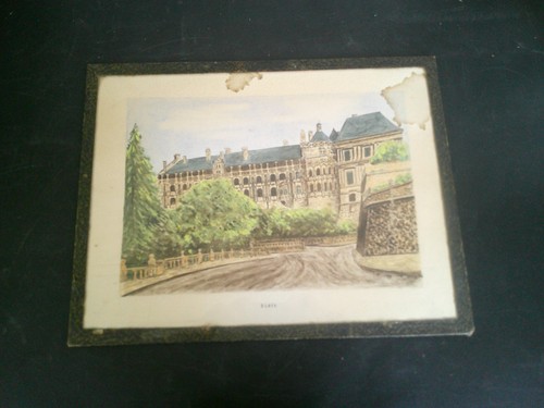 Gravure dessin chateau - chateau, de