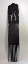 Very Large African Hand Carved Dark Wood Comb (55cm)