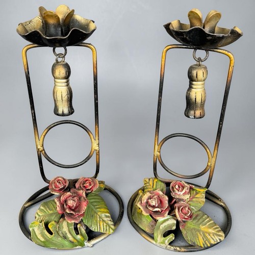 Paire bougeoirs vintage - paire,