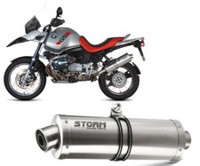 Storm by Mivv Oval Stainless Steel Exhaust Terminal for BMW R 1150 GS 1999 > 2003