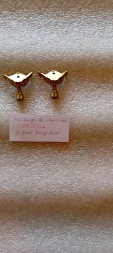 Horloge cheminée pieds - cheminée,
