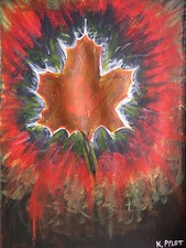 Modern Acrylic Painting Painting Signed K. Pilot