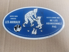 autocollant  tintin  soyez bon