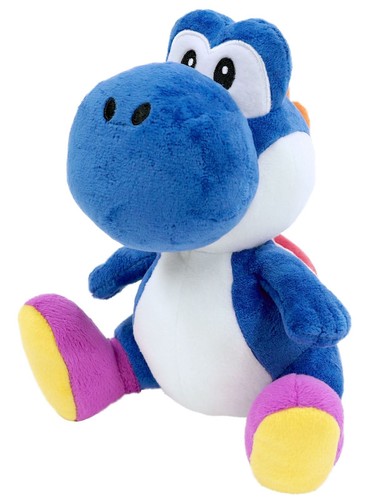 Peluche super mario blue yoshi - mario,