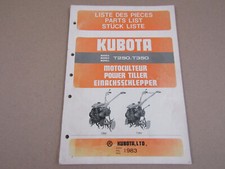 Kubota T250 T350 Single Axle Tractor Parts List Parts List List of piece 83