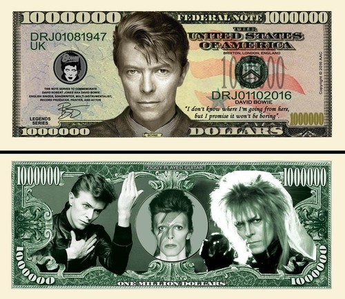 David bowie billet 1 million - billet,