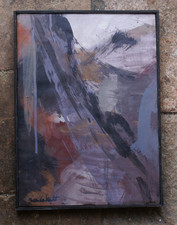 Abstraction huile sur toile