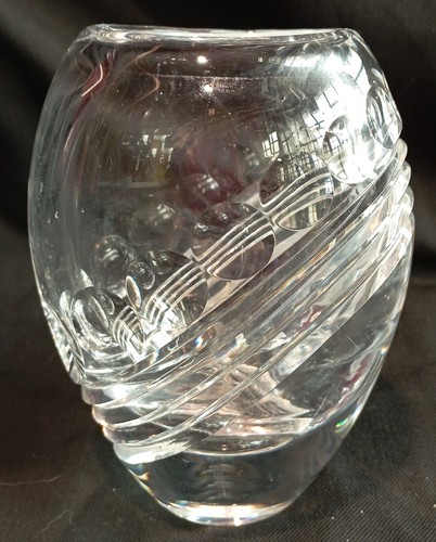 Vase cristal taille signe - en,