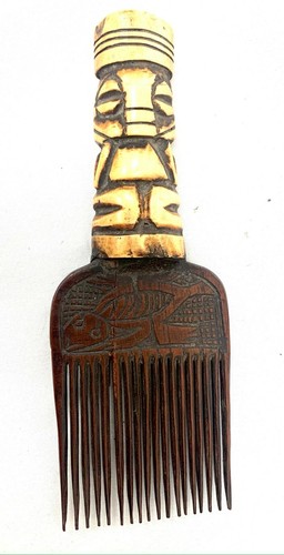 Peigne africain bamoun - peigne, os