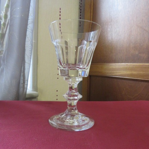 Verre vin cristal taillé - verre, a