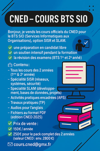 Cned cours bts sio - bts,