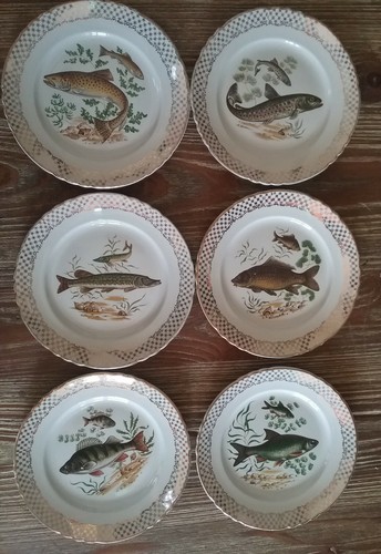 Assiettes poisson moulin des - a,