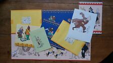TINTIN - LOT DE 9 PARTIES DE