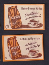 2 Old Swiss Match Tag BN200103. Coffee