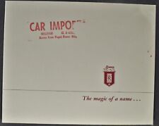 1956-1957 Rolls Royce Silver Cloud Sedan Brochure Folder Excellent Original