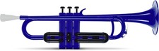 Trompette en Sib Plastique ABS 3 Piston Perinet Aluminium + Housse Embout Bleu