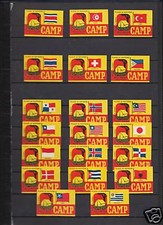 Belgium Camps Flags 36 Match Tag Series